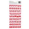 American Crafts Cutie Pie Thickers Stickers 97/Pkg-Glossy Puffy Alphabet